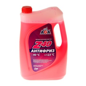 Антифриз готовый AGA -40С/+123С красный, 5 л 144633