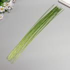 Wire for making artificial flowers "Green chrome" length 40 cm cross section 0.7 mm
