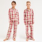 Комплект детский (рубашка ,брюки) MINAKU: Home collection KIDS цвет красный, рост 110 - фото 2494361