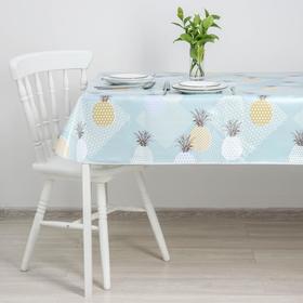 Tablecloth on a woven basis with a "Carmen" label 135x110 cm, pineapples
