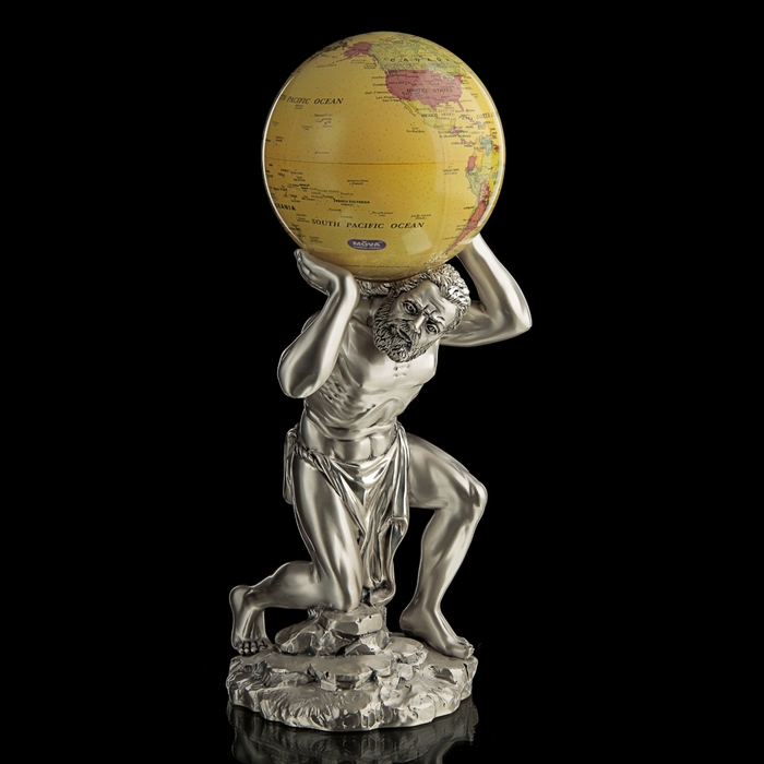 Статуэтка "Атлант и земной шар", 11 × 15 × 35 см