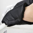 Варежки-муфты на ручку коляски, 2 шт., цвет черный - фото 107858226