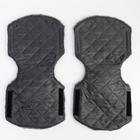 Варежки-муфты на ручку коляски, 2 шт., стеганные, цвет серый - фото 107858236