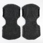 Варежки-муфты на ручку коляски, 2 шт., стеганные, цвет серый - фото 107858237