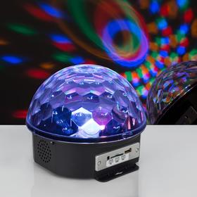 Световой прибор хрустальный шар диаметр 17,5 см с музыкой V220
