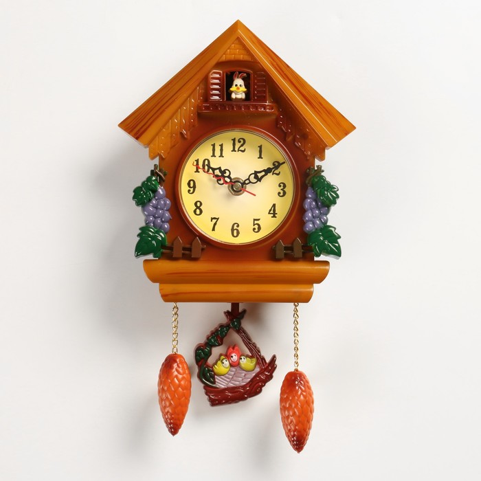 Wall clock, series: Pendulum, with the Bunny 