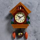 Часы настенные, серия: Маятник, с зайчиком "Виноградная лоза", 28 х 19 см, d-8.5 см, микс - фото 6865021