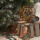 Гирлянда «Нить» 5.5 м, IP20, тёмная нить, 140 ламп, свечение мульти, 8 режимов, 220 В 670999