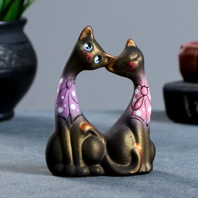 Фигура "Коты Влюбленные" с бантиками малые черные, 5×9×12см в Донецке