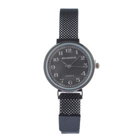 Часы наручные женские Bolingdun 3470, d=3.3 см, чёрные