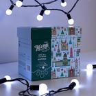 Гирлянда «Нить» 10 м с насадками «Шарики 1.5 см», IP44, тёмная нить, 100 LED, свечение белое, 8 режимов, 220 В 671565