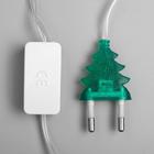 Гирлянда «Нить» 5 м с насадками «Цветочки», IP20, прозрачная нить, 20 LED, свечение мульти (RG/RB), мигание, 220 В 671573