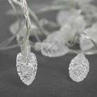 Гирлянда «Нить» 5 м с насадками «Шишки большие», IP20, прозрачная нить, 20 LED, свечение мульти (RG/RB), мигание, 220 В 671579