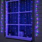 Гирлянда "Водопад" уличная, 2 х 1.5 м, LED-400-220V, 8 режимов, нить тёмная, свечение мульти Гирлянда "Водопад" уличная, 2 х 1.5 м, LED-400-220V, 8 режимов, нить тёмная, свечение мульти