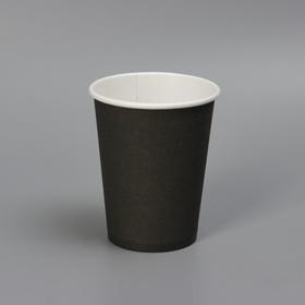Стакан бумажный ′Черный′, для горячих напитков, 180 мл, диаметр 70 мм в Донецке