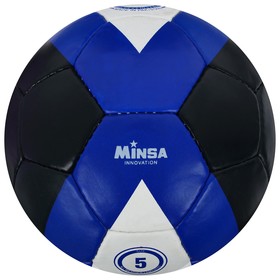 Мяч футбольный MINSA, размер 5, 32 панели, PU, ручная сшивка, латексная камера, 400 г в Донецке