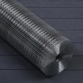 Сетка оцинкованная, сварная, 1,2 × 10 м, ячейка 12,5 × 12,5 мм, d = 1 мм, металл