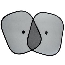 Шторки солнцезащитные TORSO для авто, на присосках, 44 х 37 см, набор 2 шт 676096
