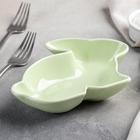 Блюдо глубокое «Милашки. Зайка», 17,5×12,6×4 см, цвет зелёный - фото 797392252