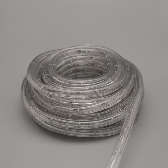 LED шнур 13 мм, круглый, 10 м, чейзинг, 2W-LED/м-24-220V, с контролл. 8р, красный