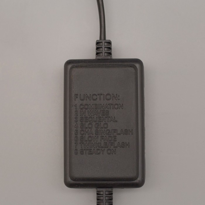 LED шнур 13 мм, круглый, 10 м, чейзинг, 2W-LED/м-24-220V, с контролл. 8р, красный
