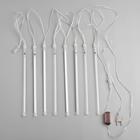 Гирлянда «Сосульки» 2.5 × 0.3 м, IP65, прозрачная нить, 192 LED, свечение белое с эффектом стекания, 12 В 5248329