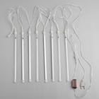 Гирлянда «Сосульки» 2.5 × 0.3 м, IP65, прозрачная нить, 192 LED, свечение синее с эффектом стекания, 12 В 5248331