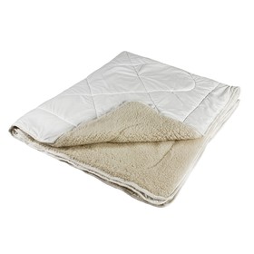 Одеяло Миродель Меринос теплое, шерсть мериносовой овцы, 145*205 ± 5 см, поликоттон, 250 г/м2