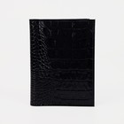 Обложка на автодокументы и паспорта, 5 отделов для карт, цвет чёрный - фото 58274
