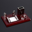 Table set 4in1 (block d / papers, pencil holder, business card holder, podst, for small things)