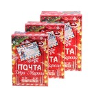 Набор коробок 3 в 1 прямоугольные "Новогодняя почта"декор (накладной конверт, блестки)