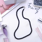 Бусы шар №6 "Агат чёрный", 45см Бусы шар №6 "Агат чёрный", 45см