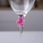 Decor for the glass "Flowers" 4 pcs, 7.3 x 3 cm, 100% p/e, felt Decor for the glass "Flowers" 4 pcs, 7.3 x 3 cm, 100% p/e, felt