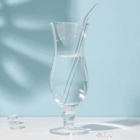 Трубочка стеклянная для коктейля, 20 см