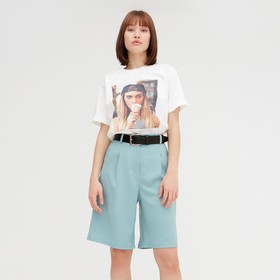 Шорты женские MINAKU цвет фисташковый, р-р 46