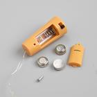 Гирлянда «Нить» 1 м роса с пробкой, IP20, серебристая нить, 10 LED, свечение тёплое белое, LR44х3 5189852