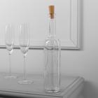 Гирлянда «Нить» 1 м роса с пробкой, IP20, серебристая нить, 10 LED, свечение красное, LR44х3 5189857