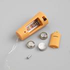 Гирлянда «Нить» 1 м роса с пробкой, IP20, серебристая нить, 10 LED, свечение красное, LR44х3 5189857