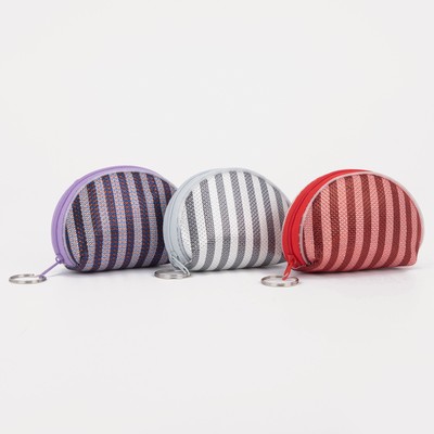 Women's wallet 13-01-01, 9,5*2*7, "Stripe", zippered otd, mix