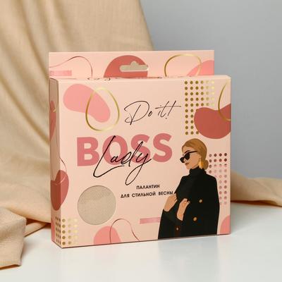 Women's stole in a gift box " Lady boss"
