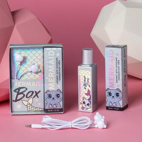 Подарочный набор: парфюм 30 мл и наушники вакуумные Mermaid box