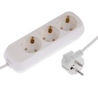 Luazon Lighting extension cable, 3 sockets, 5 m, 10 A, PVA 3x0. 75 mm2, with s/ C, white Luazon Lighting extension cable, 3 sockets, 5 m, 10 A, PVA 3x0. 75 mm2, with s/ C, white