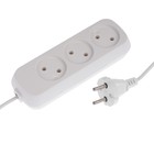 Luazon Lighting extension cable, 3 sockets, 5 m, 10 A, PVA 2x0. 75 mm2, without s/ C, white Luazon Lighting extension cable, 3 sockets, 5 m, 10 A, PVA 2x0. 75 mm2, without s/ C, white