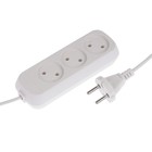Luazon Lighting extension cable, 3 sockets, 1.7 m, 10 A, PVA 2x0. 75 mm2, without s/ C, white Luazon Lighting extension cable, 3 sockets, 1.7 m, 10 A, PVA 2x0. 75 mm2, without s/ C, white
