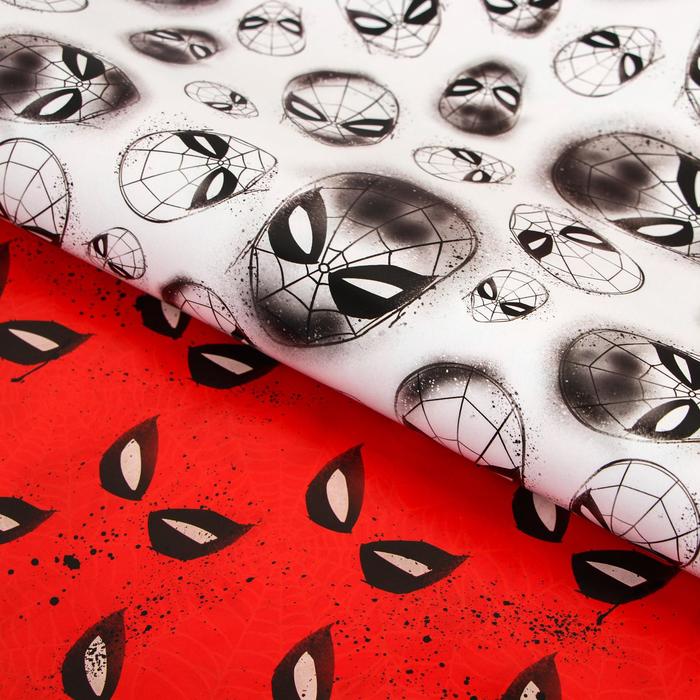 Бумага упаковочная глянцевая двусторонняя, Человек-паук,  60x90 см - фото 149471