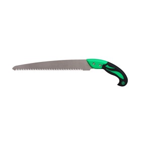 Ножовка садовая, 400 мм, пластиковая ручка, зелёная