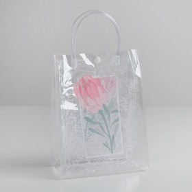 Пакет пластиковый Flowers, 18 х 23 х 10 см
