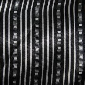 Ткань атлас черная в полоску, ширина 150 см в Донецке