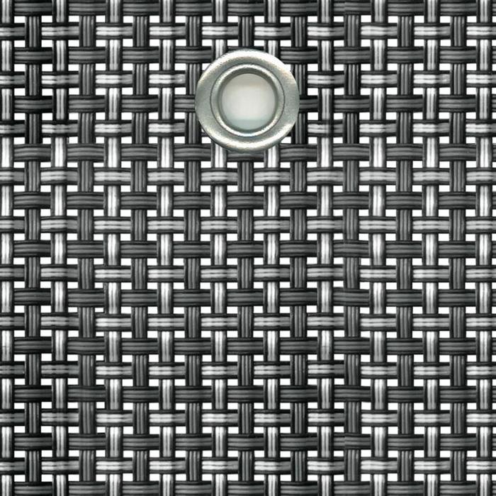 Сетка затеняющая из текстилена, 700 г/м2, 1 × 25 м, цвет серебро/антрацит, TEXSTYLE VIP