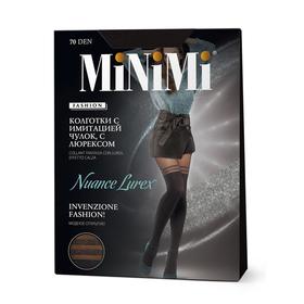 Колготки женские MiNiMi Nuance Lurex, 70 den, размер 2, цвет carbone